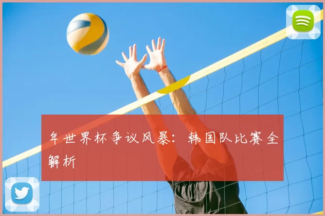 年世界杯争议风暴：韩国队比赛全解析