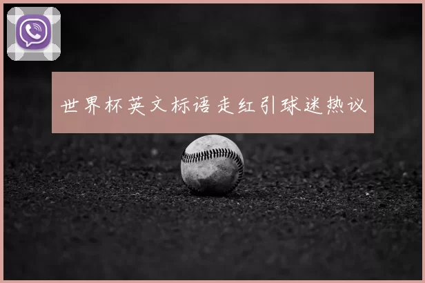 世界杯英文标语走红引球迷热议